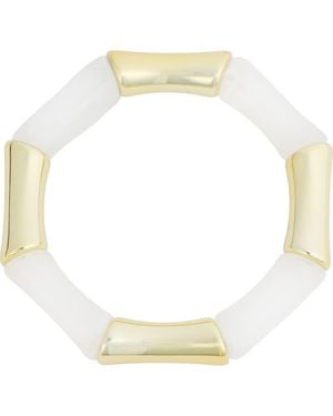 Panacea Beaded Stretch Bracelet - White
