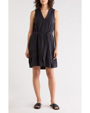 Splendid Hudson Sleeveless Flounce Hem Dress - Black