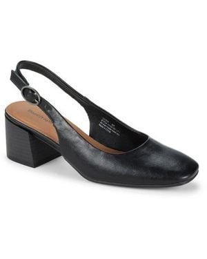 BareTraps Ester Block Heel Slingback Pump - Black