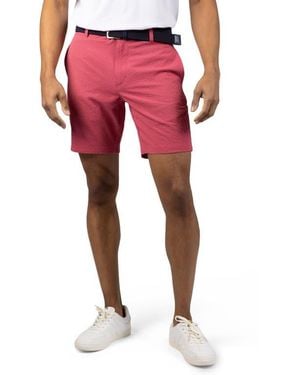 Tailorbyrd Seersucker Shorts - Red