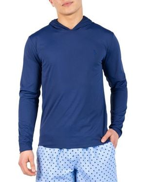 Tailorbyrd Spf 30+ Long Sleeve Hooded Rashguard - Blue