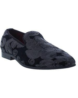 Robert Graham Kintsugi Smoking Slipper - Blue