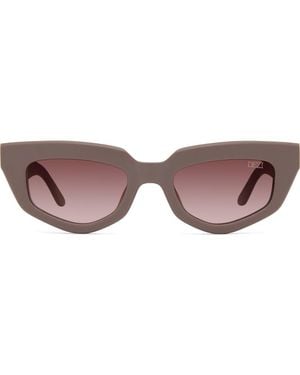 DEZI On Read 49Mm Cat Eye Sunglasses - Brown
