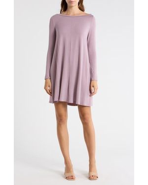 Go Couture Long Sleeve Sweater Dress - Pink