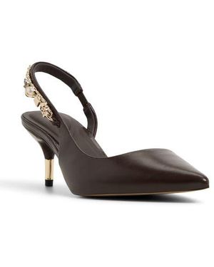Ted Baker Esme Pointed Toe Slingback Pump - Brown