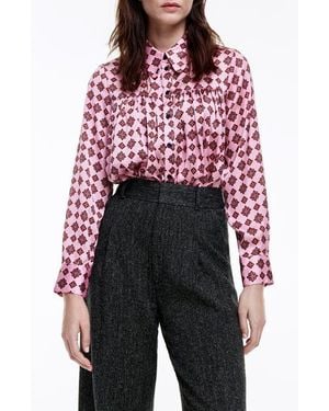 Smythe Foulard Print Button-Up Shirt - Red