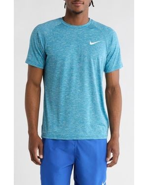 Nike Heathered Hydroguard Swim T-Shirt - Blue