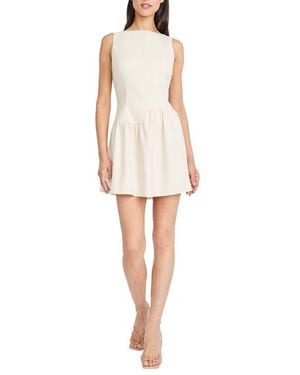 Donna Morgan Asymmetric Skirt A-Line Minidress - White
