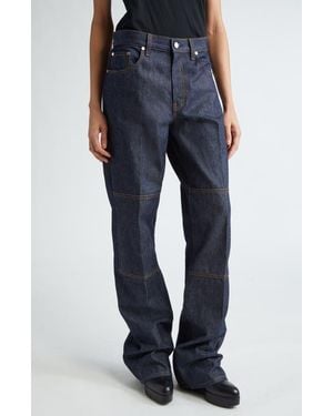 Helmut Lang Dual Zip Carpenter Straight Leg Jeans - Blue
