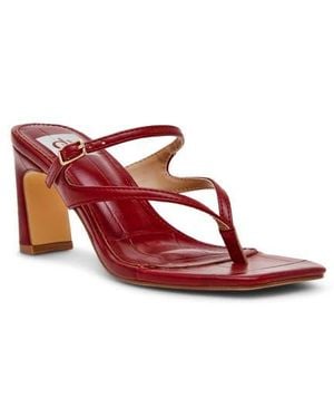 Dolce Vita Lisette Block Heel Slide Sandal - Red