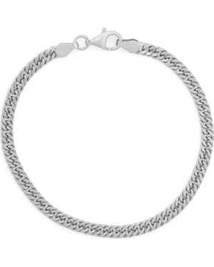 FZN Sterling Curb Chain Bracelet - Metallic
