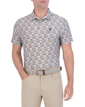 Ben Sherman Cassette Tapes Tech Jersey Golf Polo - Gray