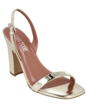 Paris Texas Bea Mirrored Metallic Slingback Sandal - Brown
