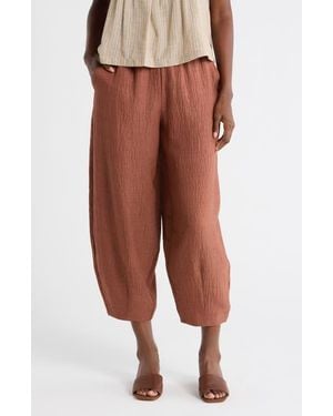 Max Studio Drawstring Lantern Pants - Brown