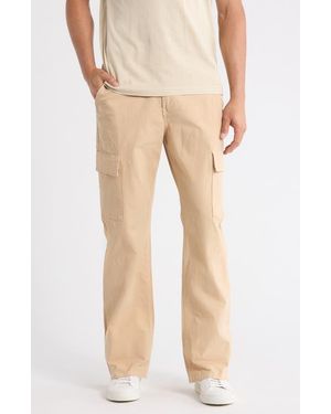 Hudson Jeans Kick Flare Cargo Pants - Natural