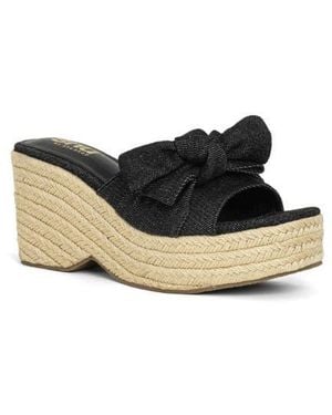 Shu Shop Ingrid Platform Espadrille Slide Sandal - Black