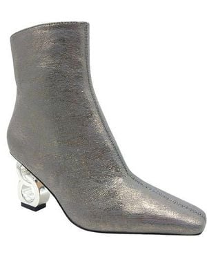Ninety Union Roxy Pebbled Ankle Boot - Gray