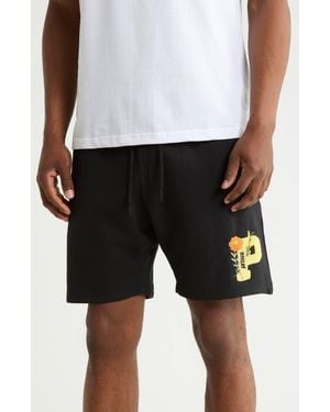 Prince Brushed Fleece Shorts - Black