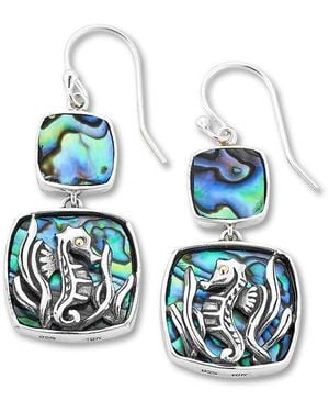 Samuel B. Seahorse Drop Earrings - Blue