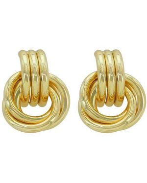 Panacea Doorknocker Earrings - Yellow