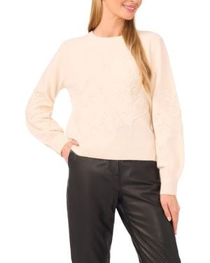 Ted Baker Embroidered Floral Sweater - Black