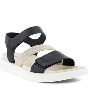 Ecco Flowt 2 Band Sandal - Metallic