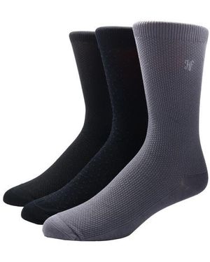 Hickey Freeman Hf Dress Sock 3Pk - Blue