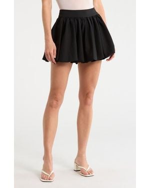 Alice + Olivia Agnes Bubble Hem Skirt - Black