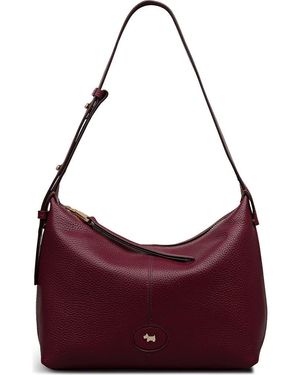 Radley Maldon Mews Medium Leather Shoulder Bag - Purple