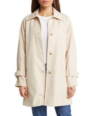 Via Spiga Water Resistant Trench Coat - Natural
