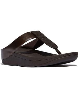 Fitflop Fino Platform Wedge Flip Flop - Black