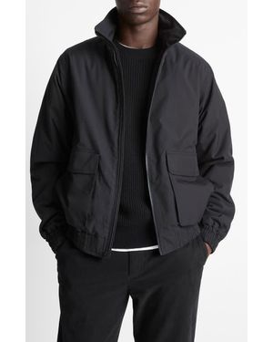 Vince Ripstop Bomber Jacket - Black