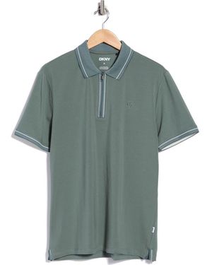 DKNY Duke Zip Polo - Green