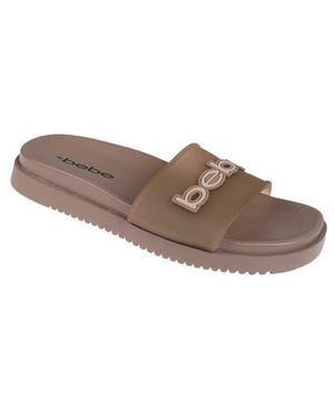 Bebe Translucent Slide Sandal - Brown