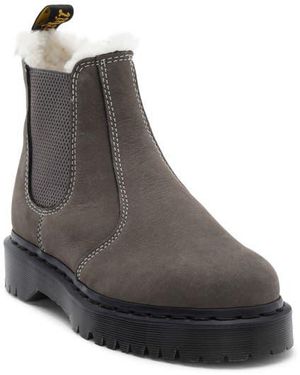 Dr. Martens 2976 Bex Faux-Fur Lined Boot - Gray