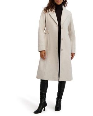 Kensie Belt Detail Coat - Natural
