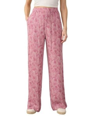 Faherty Cabana Print Pants - Red