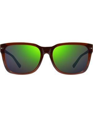 Revo Taylor 56Mm Polarized Square Sunglasses - Green