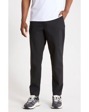 90 Degrees Dayshift Tapered Piqué Pants - Blue