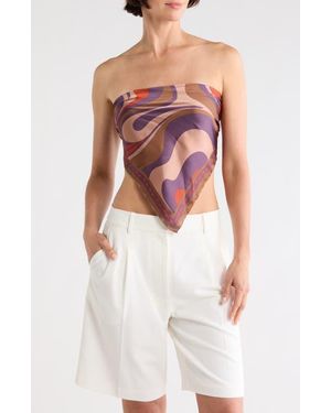 Steve Madden Swirly Girly Satin Scarf - White
