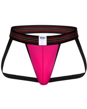 Bike Mesh Jock Strap - Pink