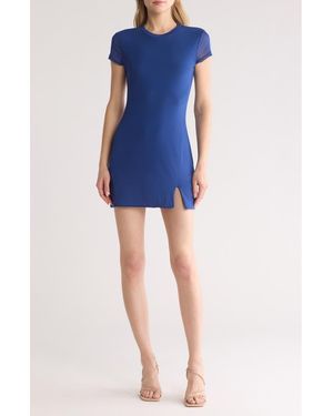 AFRM Zinnie Cap Sleeve Minidress - Blue