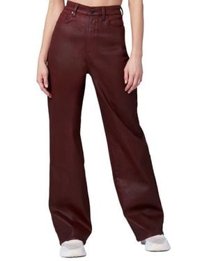 Blank NYC Franklin Coated Denim Ribcage Jeans - Red