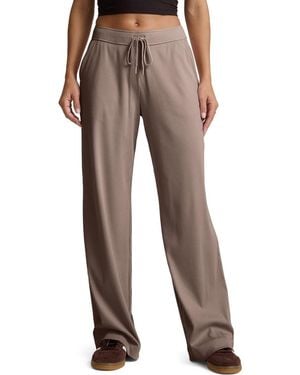 Beyond Yoga Breathe Easy Corduroy Drawstring Waist Pants - Brown