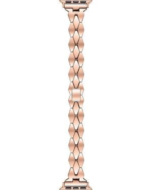 The Posh Tech Ava Stainless Steel Apple Watch Watchband - Metallic