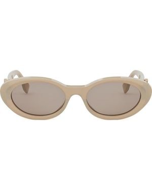 Fendi Diamonds 53Mm Oval Sunglasses - Gray