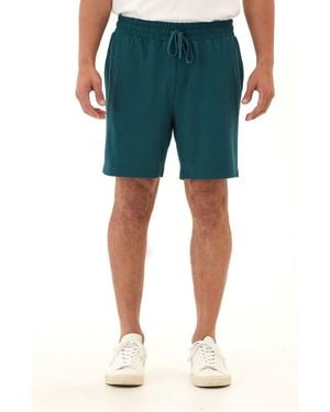 Threads For Thought Quill Jersey Drawstring Shorts - Blue