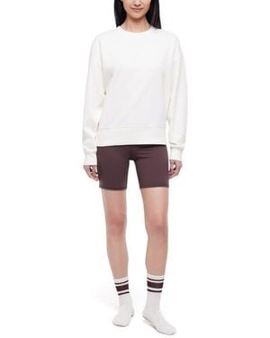 Balance Collection Nadine Sweatshirt, Shorts & Socks Set - White