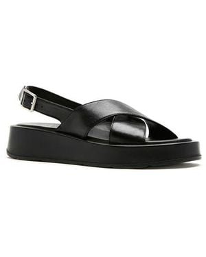La Canadienne Amour Wedge Platform Sandal - Black
