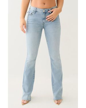 True Religion Becca Flap Pocket Bootcut Jeans - Blue